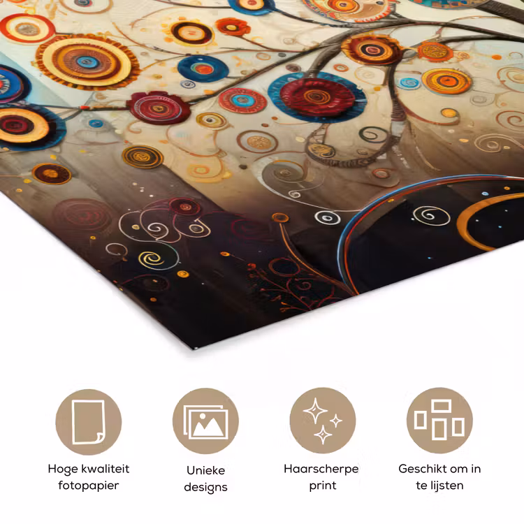 Poster - Boom - Tree of life - Kleur — 5