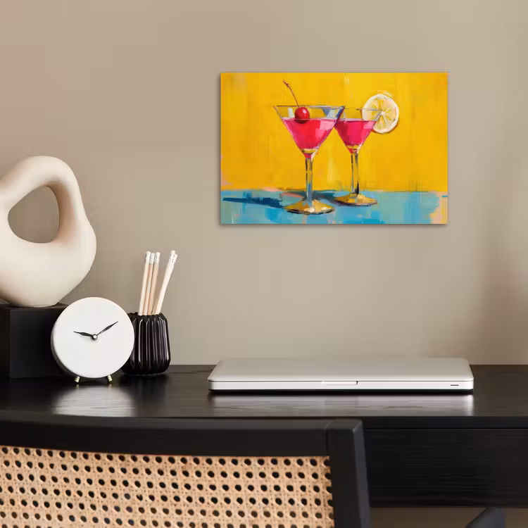 Poster - Glazen - Cocktail - Citroen - Kers — 2