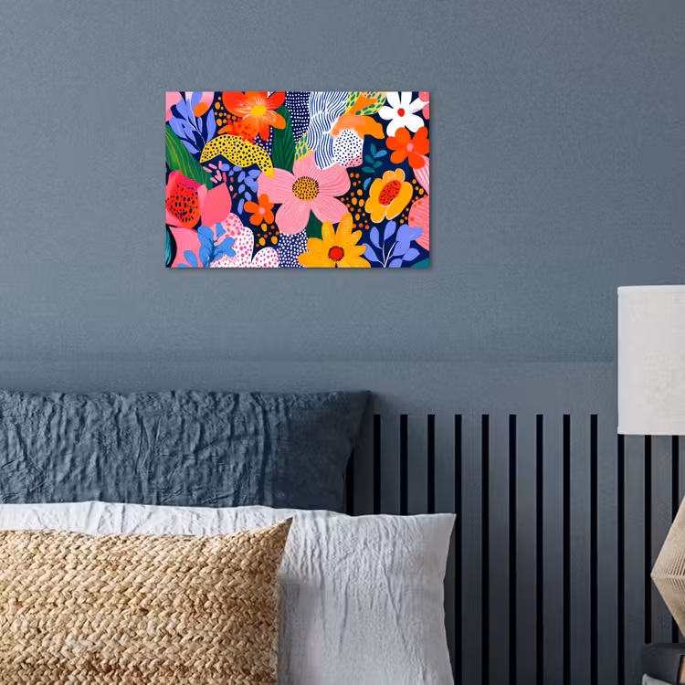 Poster - Kleurrijk - Bloemen - Abstract - Stippen — 3