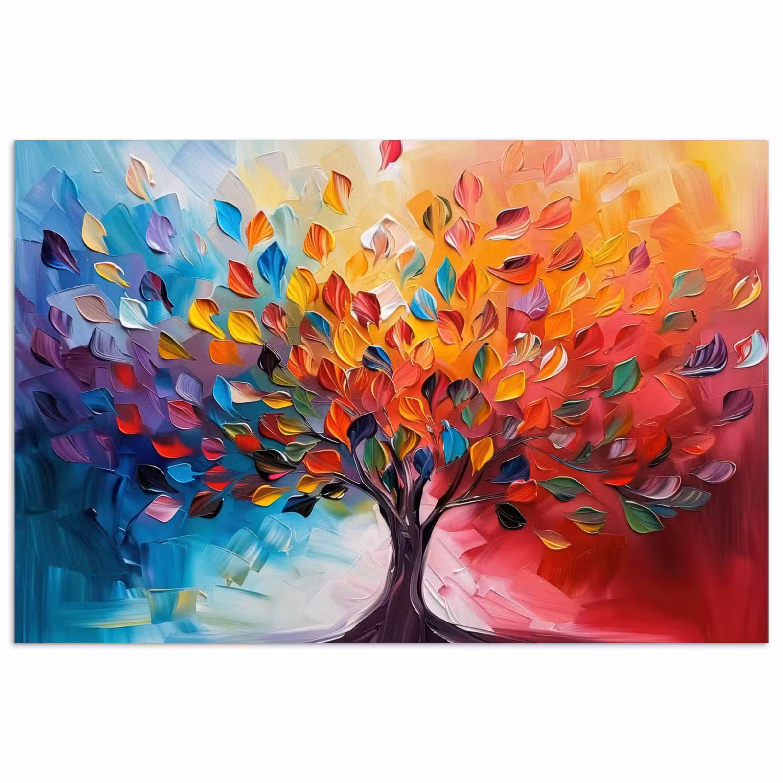 Poster - Boom - Levensboom - Kleurrijk - Abstract — 1