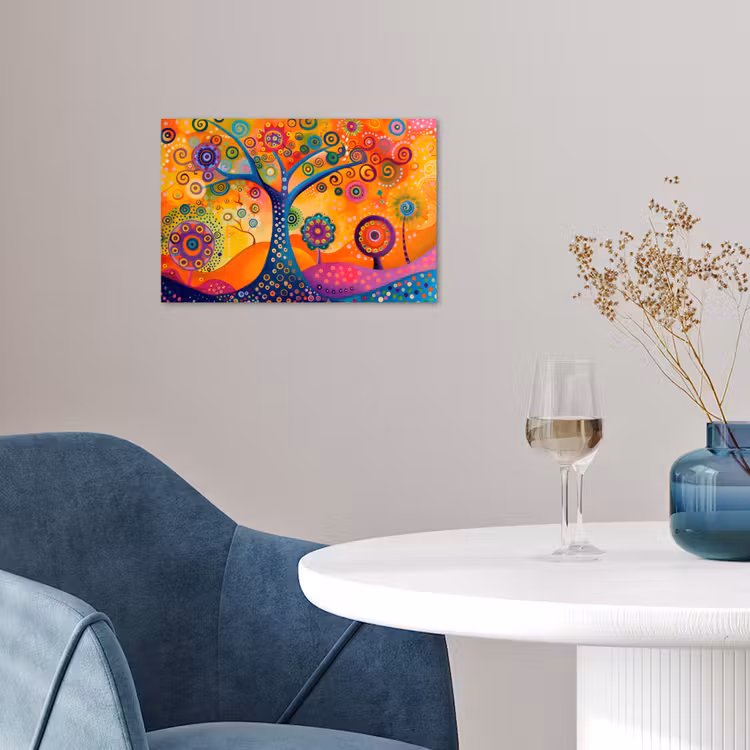 Poster - Boom - Levensboom - Abstract - Kleurrijk — 4