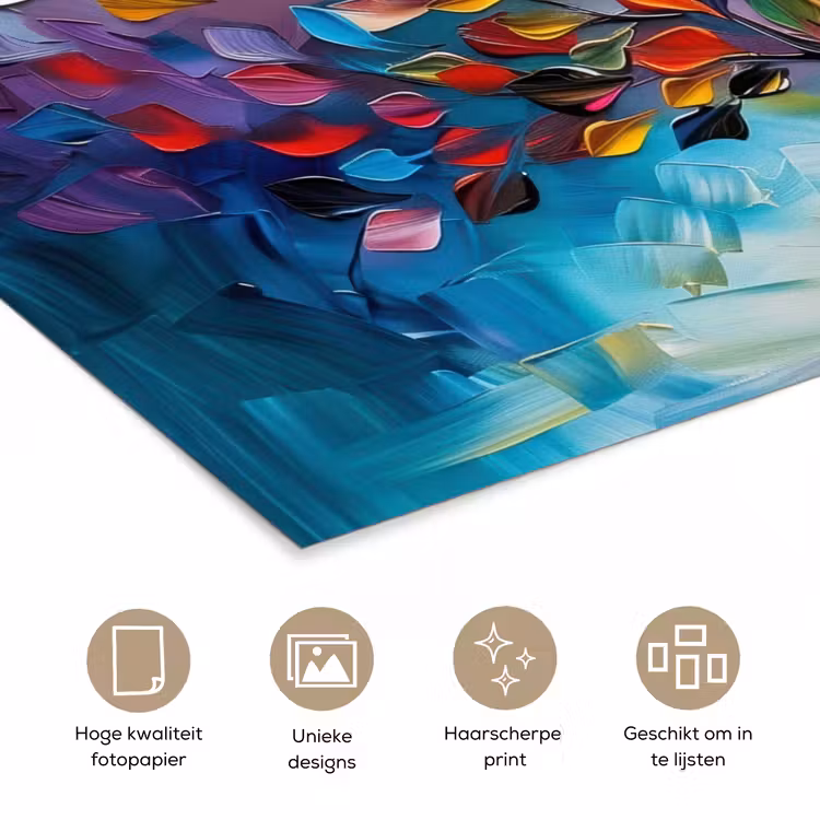 Poster - Boom - Levensboom - Kleurrijk - Abstract — 5