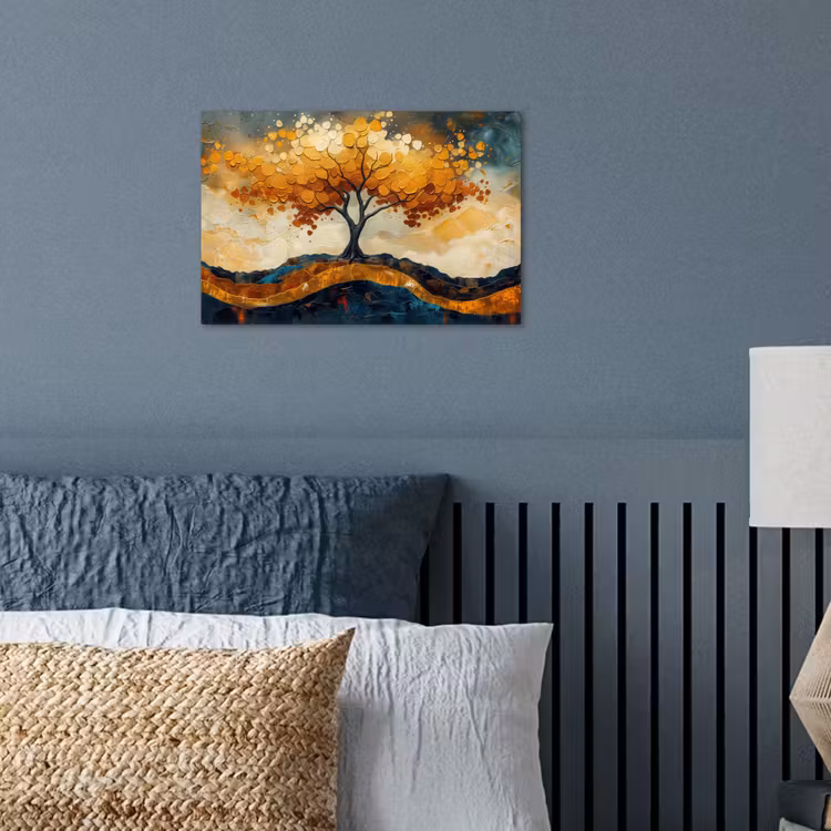 Poster - Boom - Natuur - Goud - Modern — 3