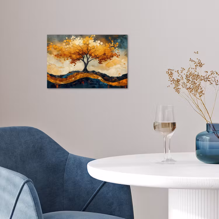 Poster - Boom - Natuur - Goud - Modern — 4