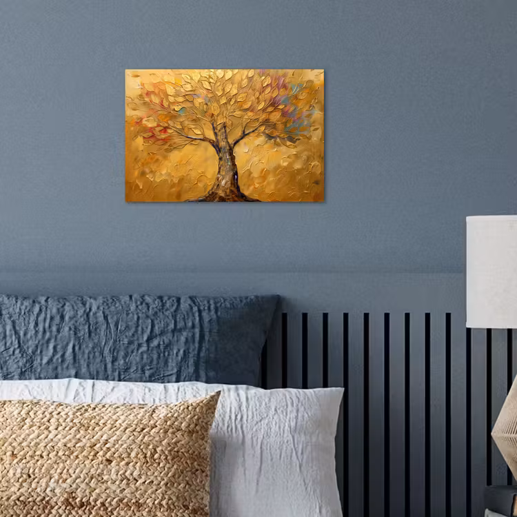 Poster - Goud - Boom - Abstract - Modern — 3