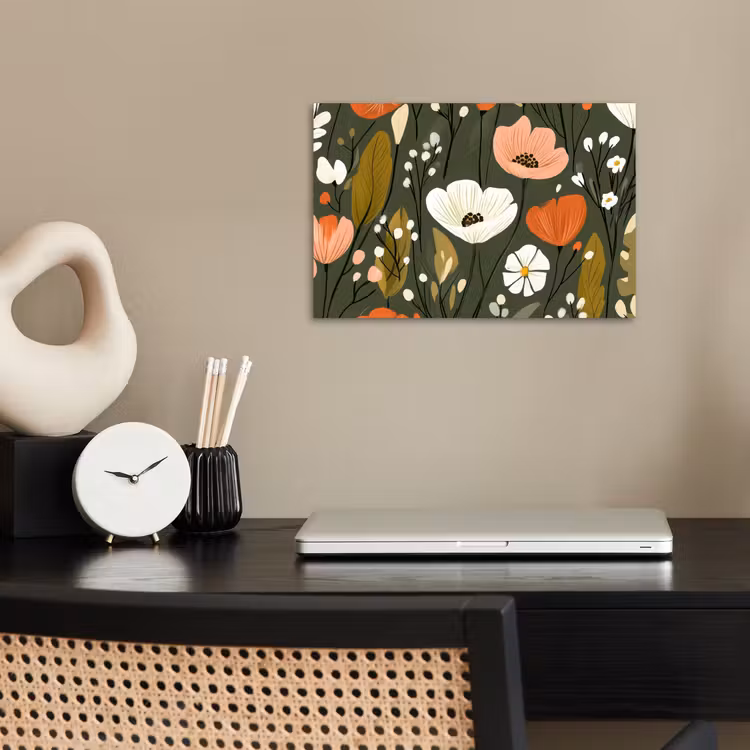 Poster - Bloemen - Illustratie - Groen — 2