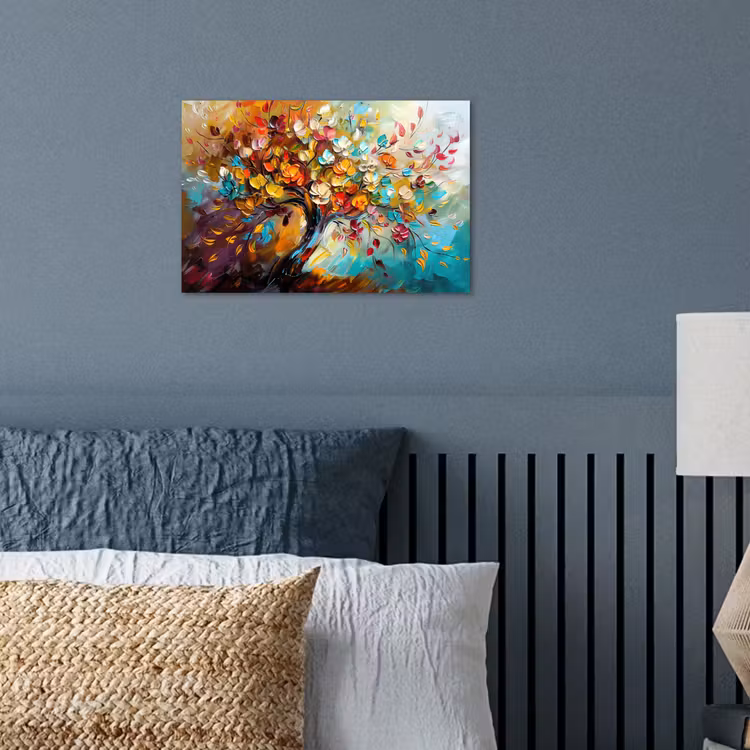 Poster - Boom - Abstract - Kleurrijk - Bloemen — 3