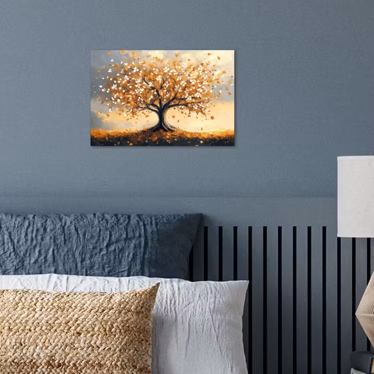 Poster - Herfst - Boom - Oranje - Bladeren - Levensboom - Abstract — 3