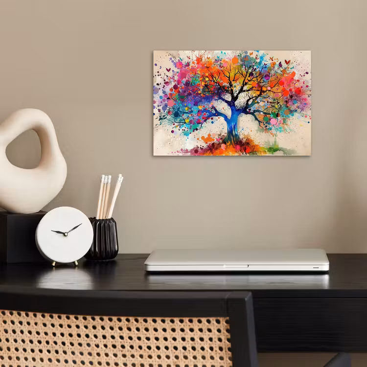 Poster - Levensboom - Natuur - Kleurrijk - Boom — 2