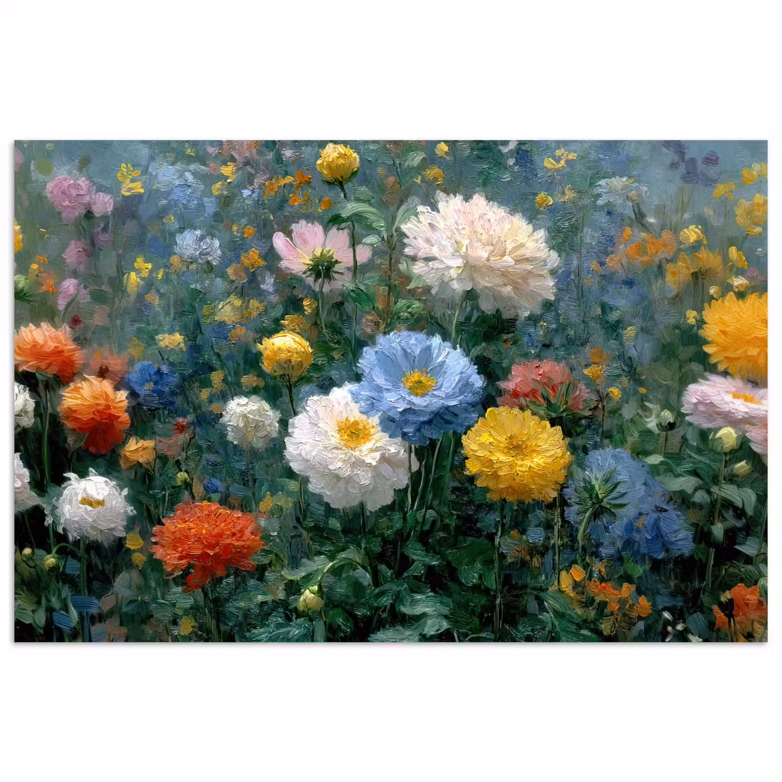 Poster - Close-up - Veld - Bloemen - Kleurrijk — 1