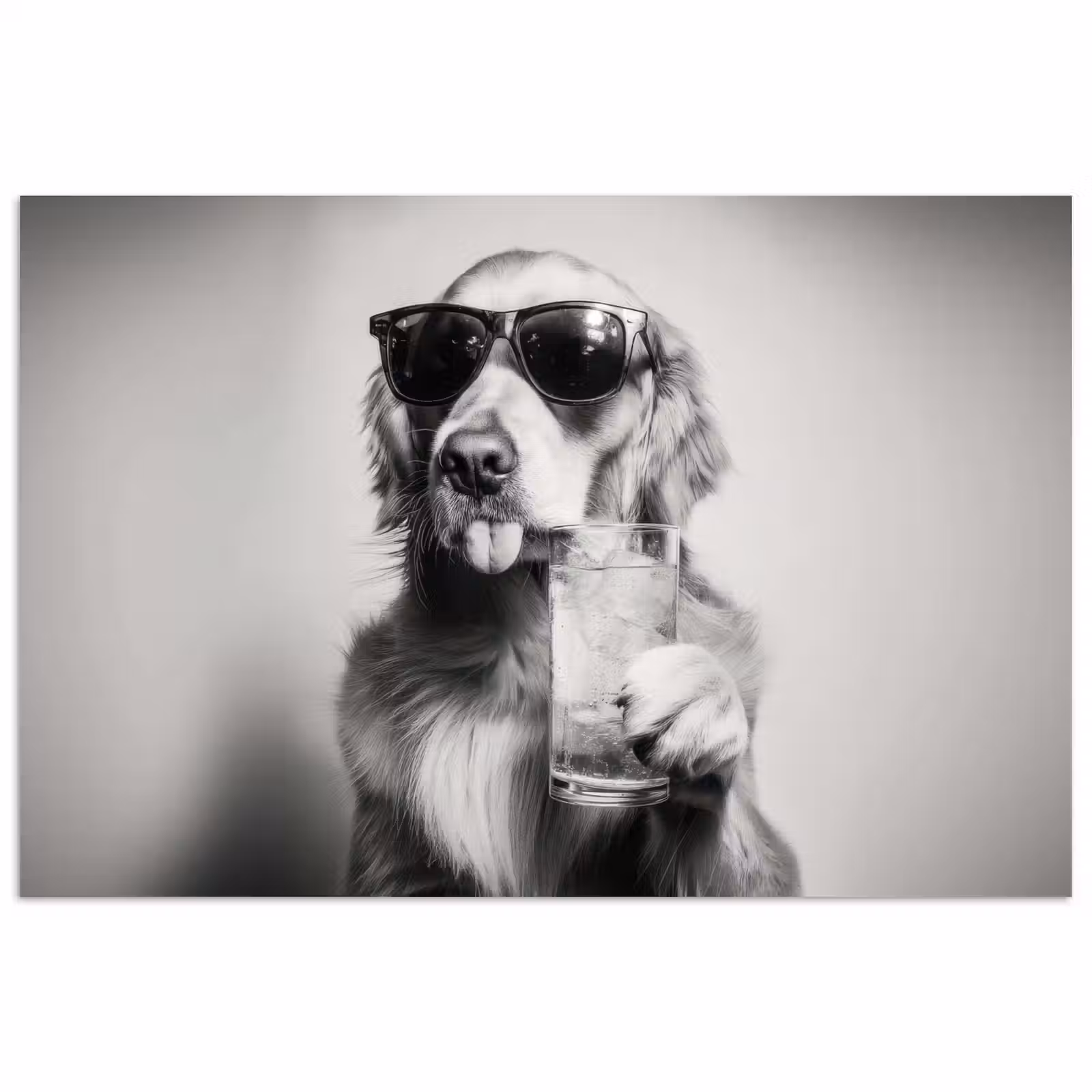 Poster - Golden retriever - Hond - Zonnebril - Gkas — 1