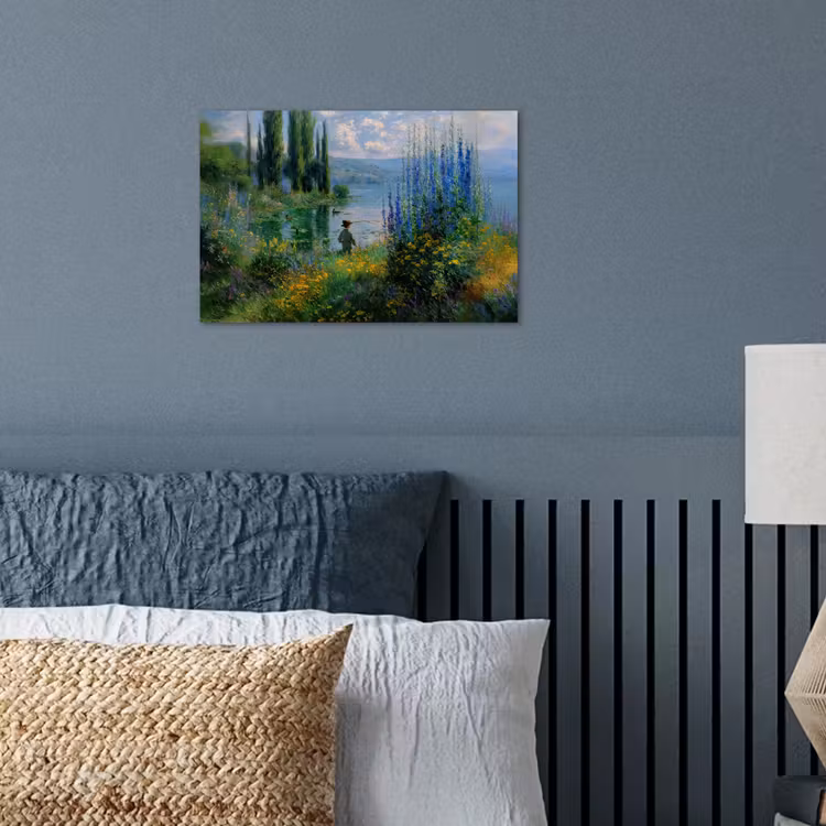 Poster - Bloemen - Meer - Bergen - Groen — 3