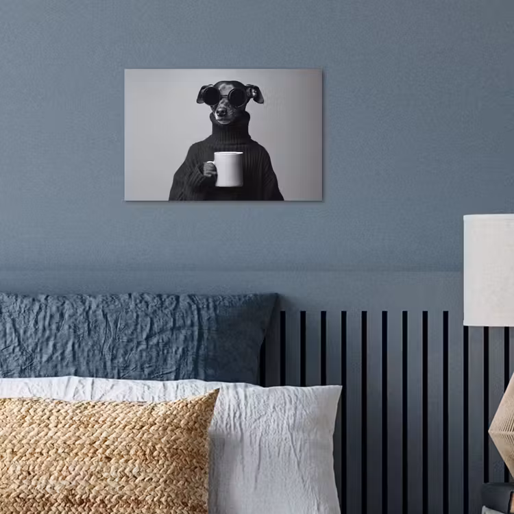 Poster - Coltrui - Hond - Bril - Mok — 3