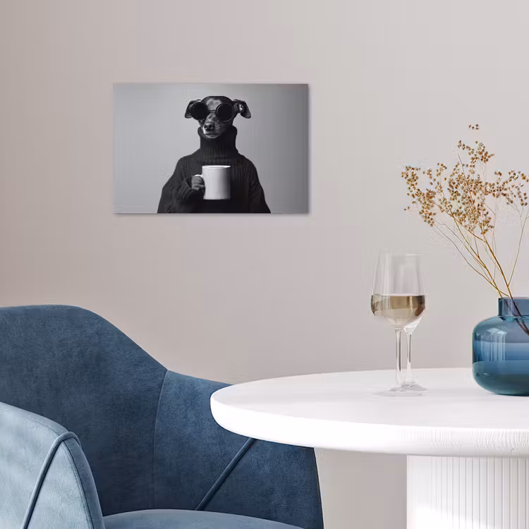 Poster - Coltrui - Hond - Bril - Mok — 4