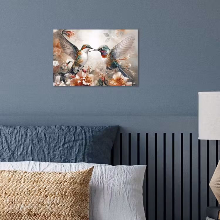 Poster - Kolibrie - Vogels - Bloemen - Natuur — 3