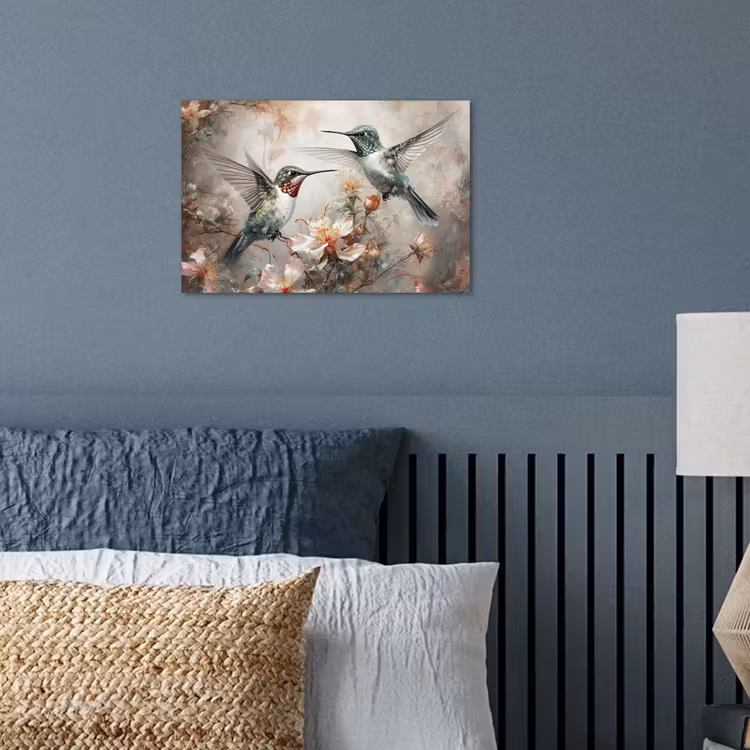 Poster - Kolibrie - Vogels - Bloemen - Planten — 3