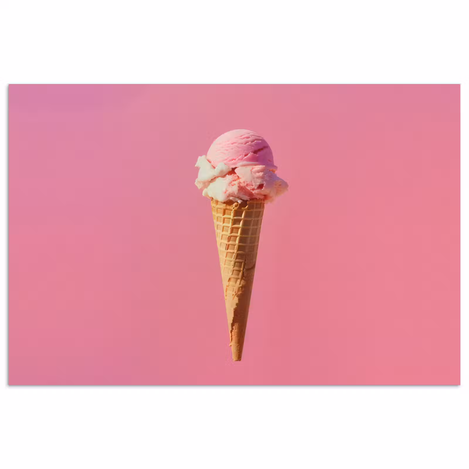 Poster - Hoorntje - Schepijs - Roze — 1