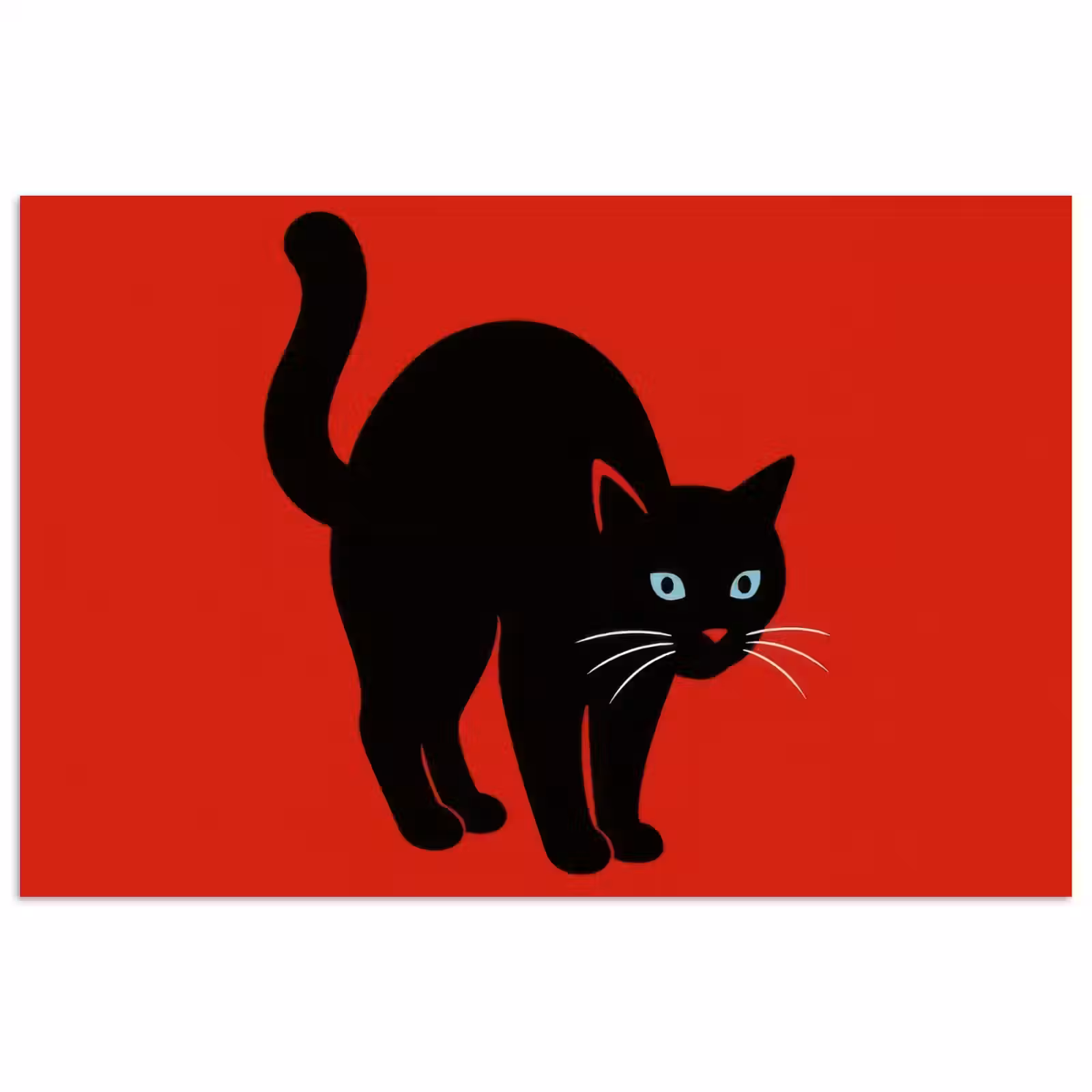 Poster - Kat - Zwart - Staart — 1