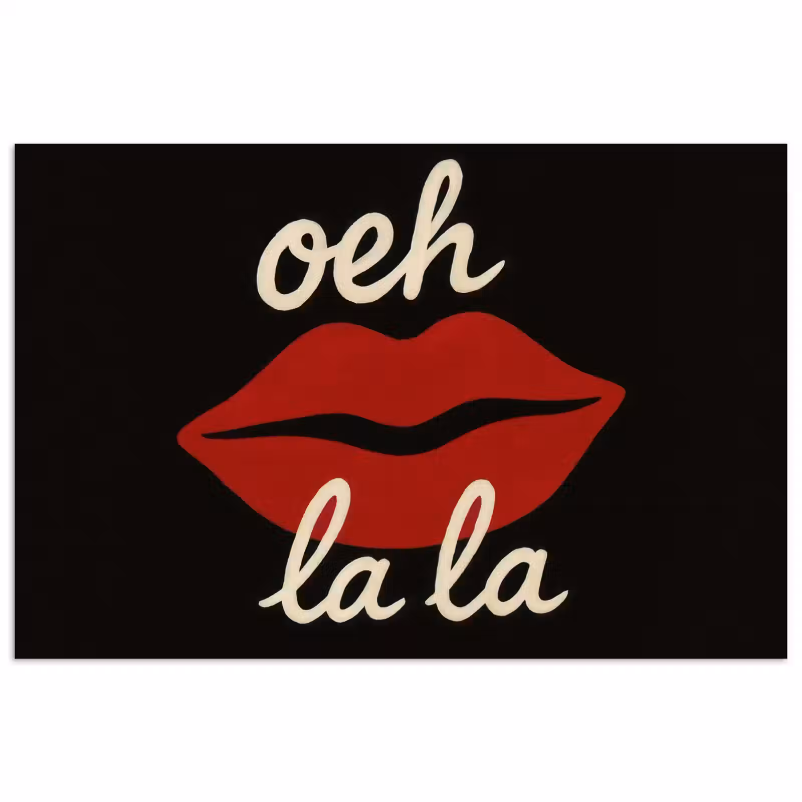 Poster - Lip - Rood - Quote — 1
