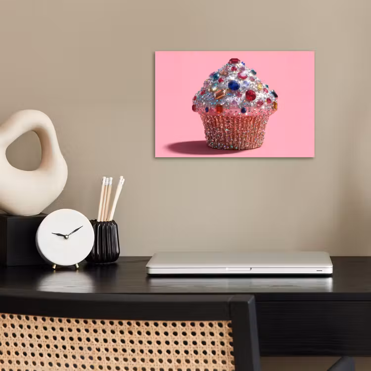 Poster - Cupcake - Kleurrijk - Edelstenen — 2