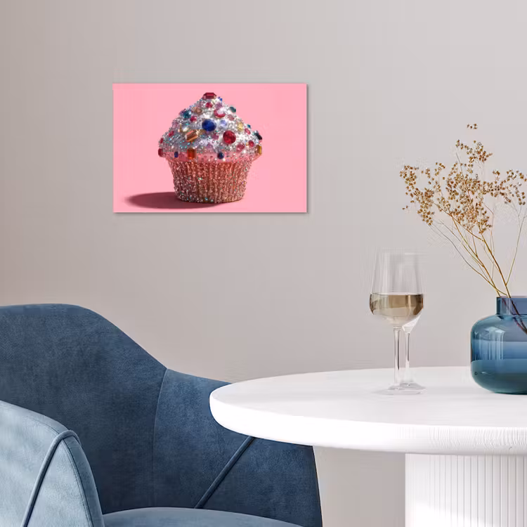 Poster - Cupcake - Kleurrijk - Edelstenen — 4