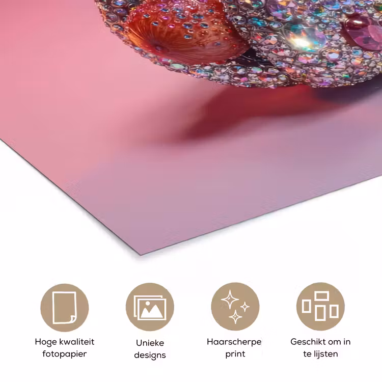 Poster - Hotdog - Steentjes - Glitters - Paars — 5