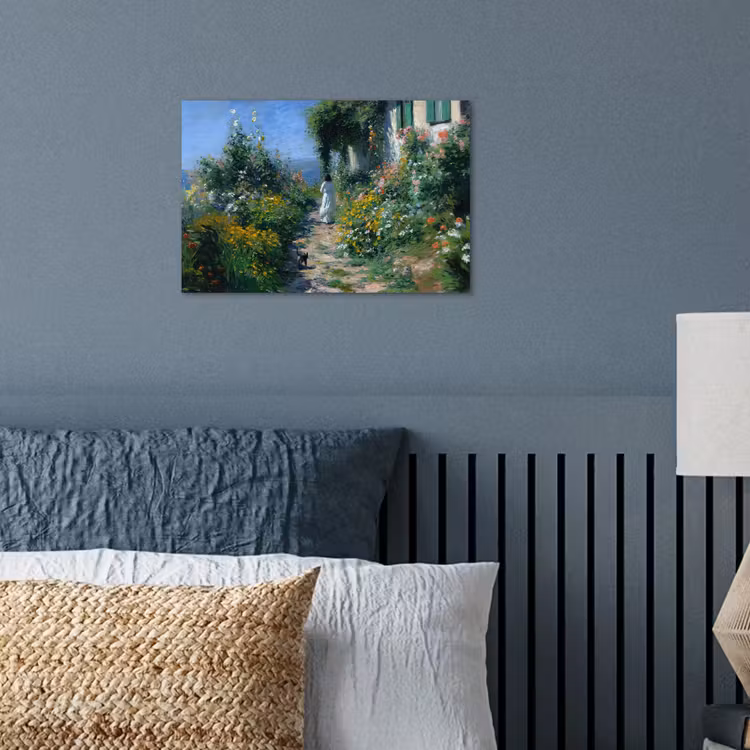 Poster - Kat - Vrouw - Bloemen - Huis — 3