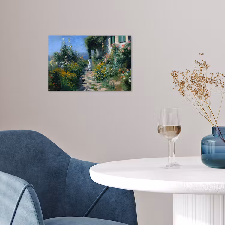 Poster - Kat - Vrouw - Bloemen - Huis — 4