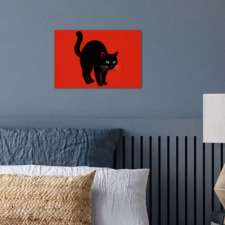 Poster - Kat - Zwart - Staart — 3