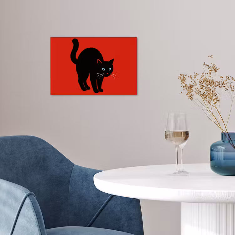 Poster - Kat - Zwart - Staart — 4
