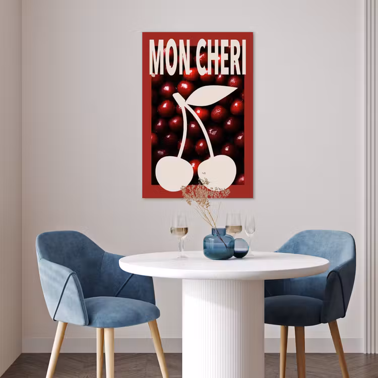Poster - Kersen - Illustratie - Rood — 4