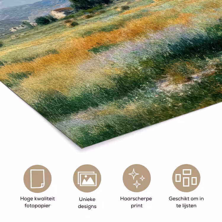 Poster - Landschap - Strobalen - Bergen - Wolken — 5