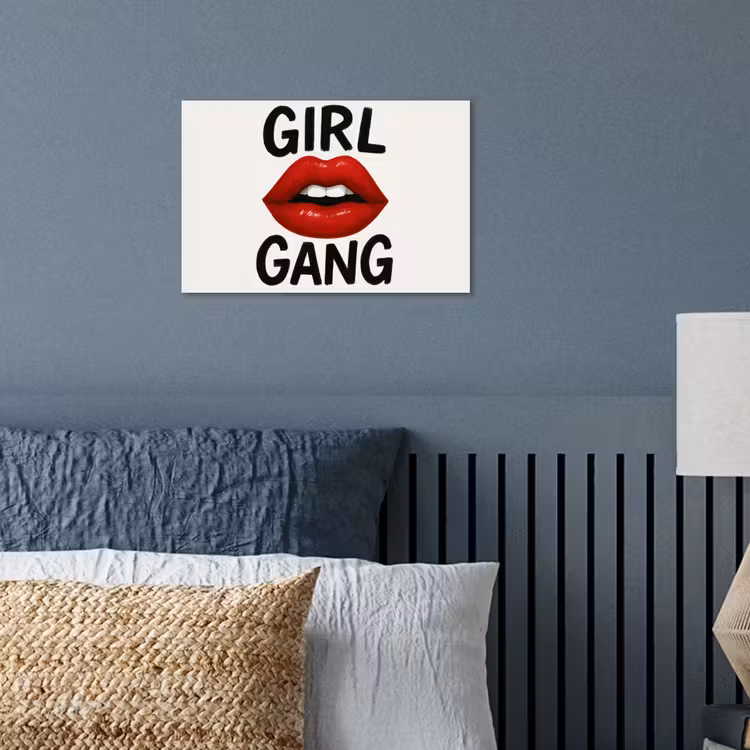 Poster - Lip - Girl - Rood - Letters — 3