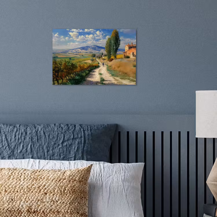 Poster - Mensen - Wandelen - Zandpad - Velden — 3