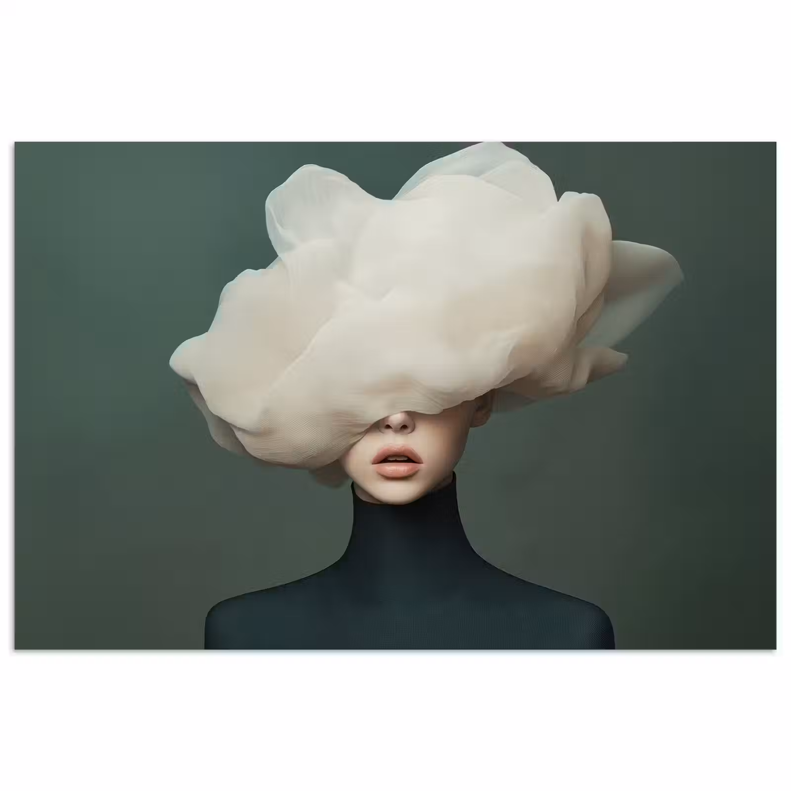 Poster - Hoed - Vrouw - Beige — 1