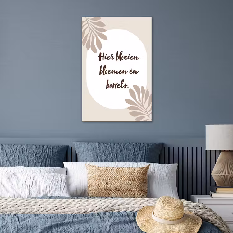 Poster - Bloemen - Quote - Zomer - Beige — 3