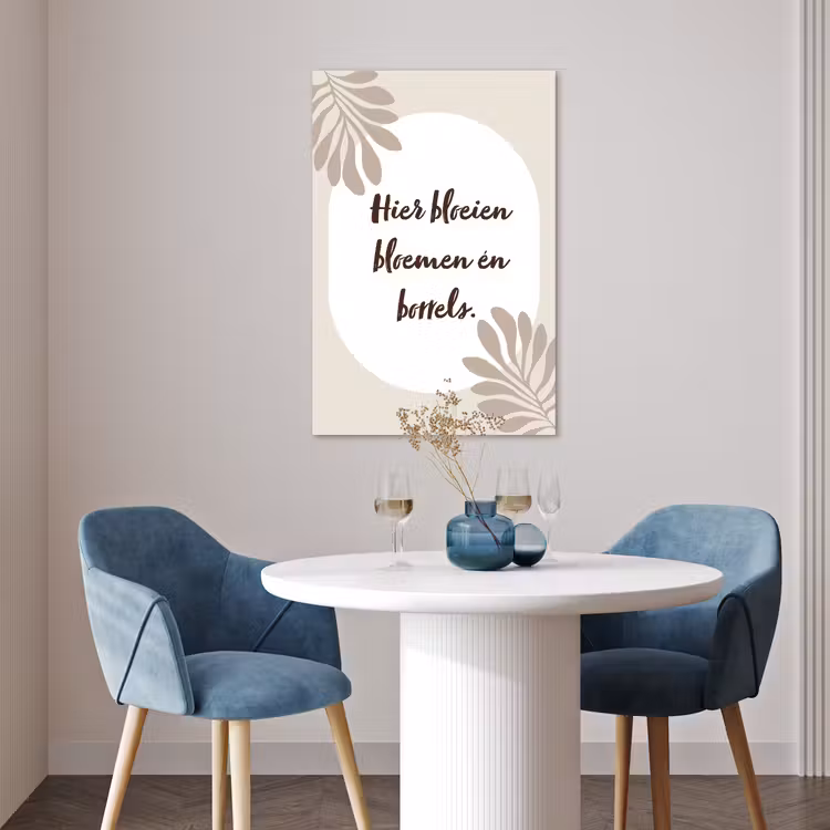 Poster - Bloemen - Quote - Zomer - Beige — 4
