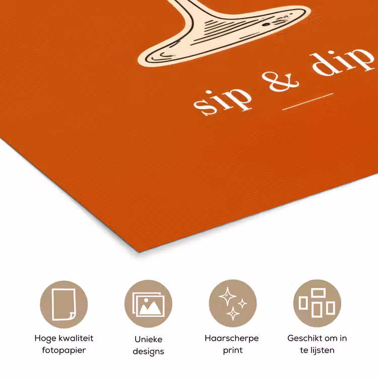 Poster - Cocktail - Oranje - Zomer - Quote — 5