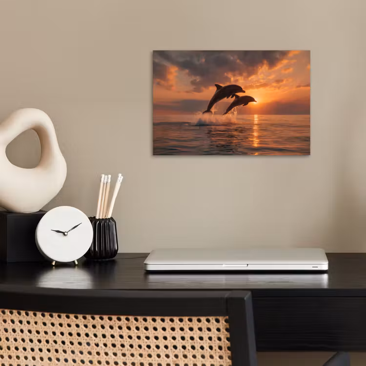 Poster - Dolfijnen - Zee - Realistisch — 2