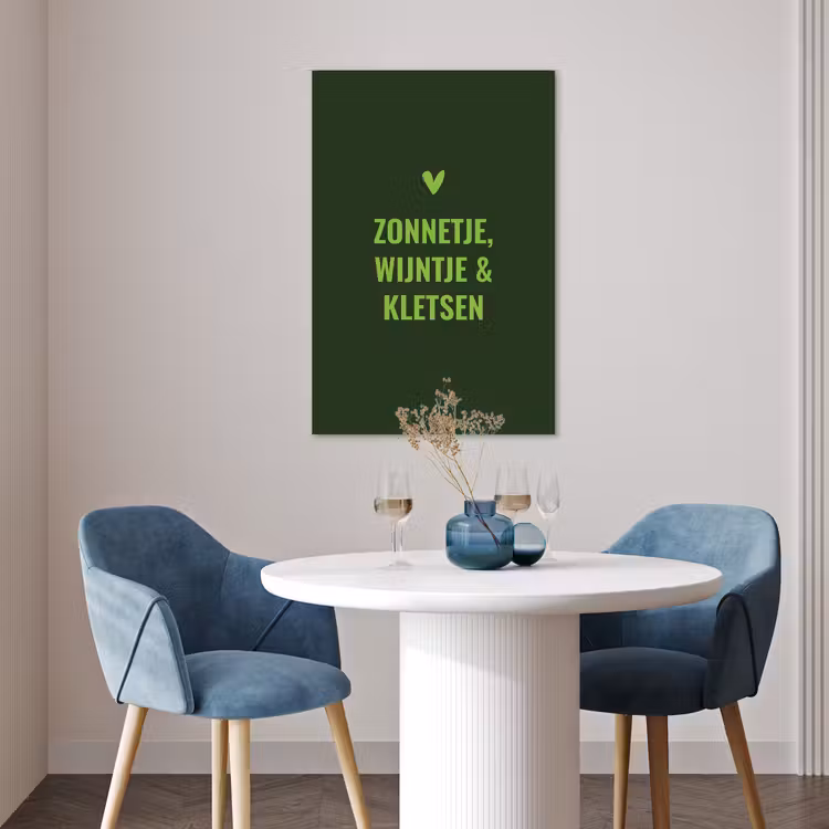 Poster - Donkergroen - Quote - Zon - Zomer — 4