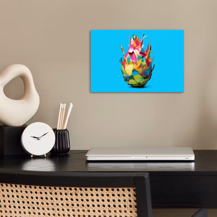 Poster - Drakenfruit - Blauw - Levendig — 2