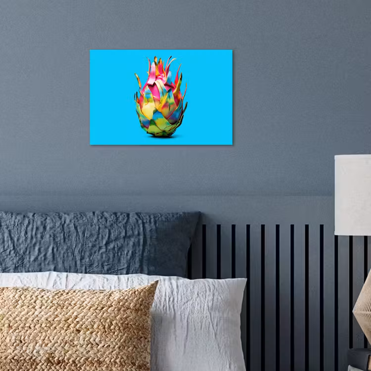 Poster - Drakenfruit - Blauw - Levendig — 3