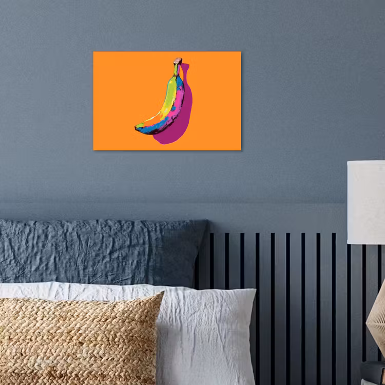 Poster - Felle kleuren - Banaan - popart — 3
