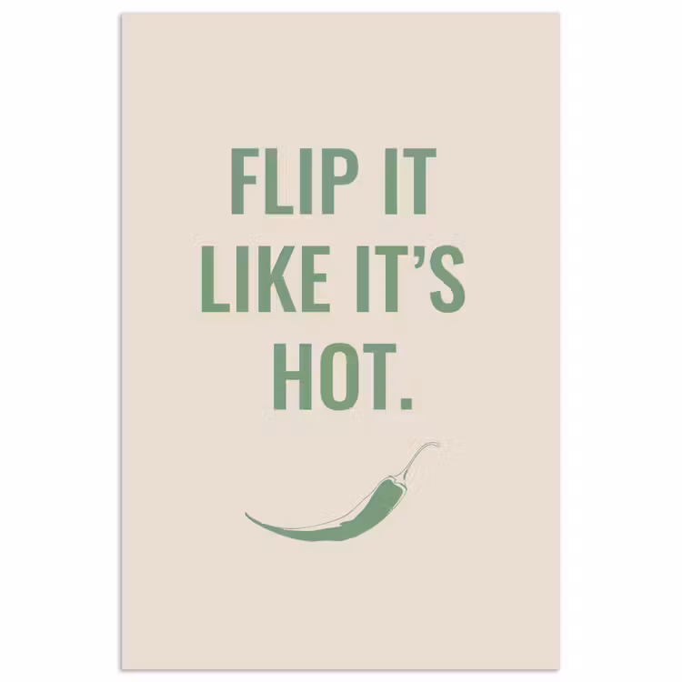 Poster - Groen - Quote - Zomer - Chilipeper — 1