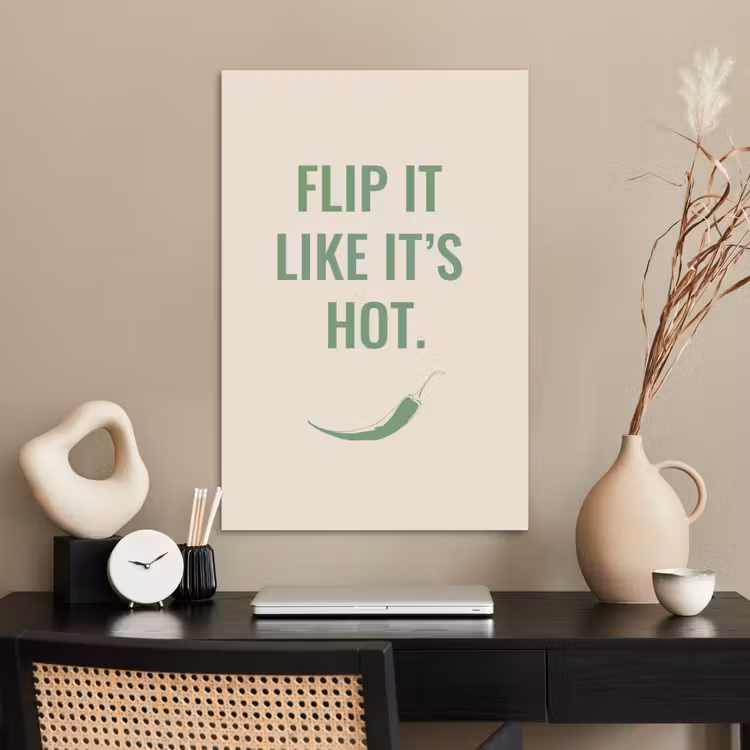 Poster - Groen - Quote - Zomer - Chilipeper — 2