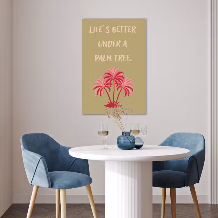 Poster - Groen - Zomer - Quote - Palmboom — 4