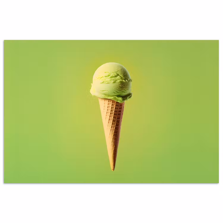 Poster - Hoorntje - Schepijs - Groen — 1
