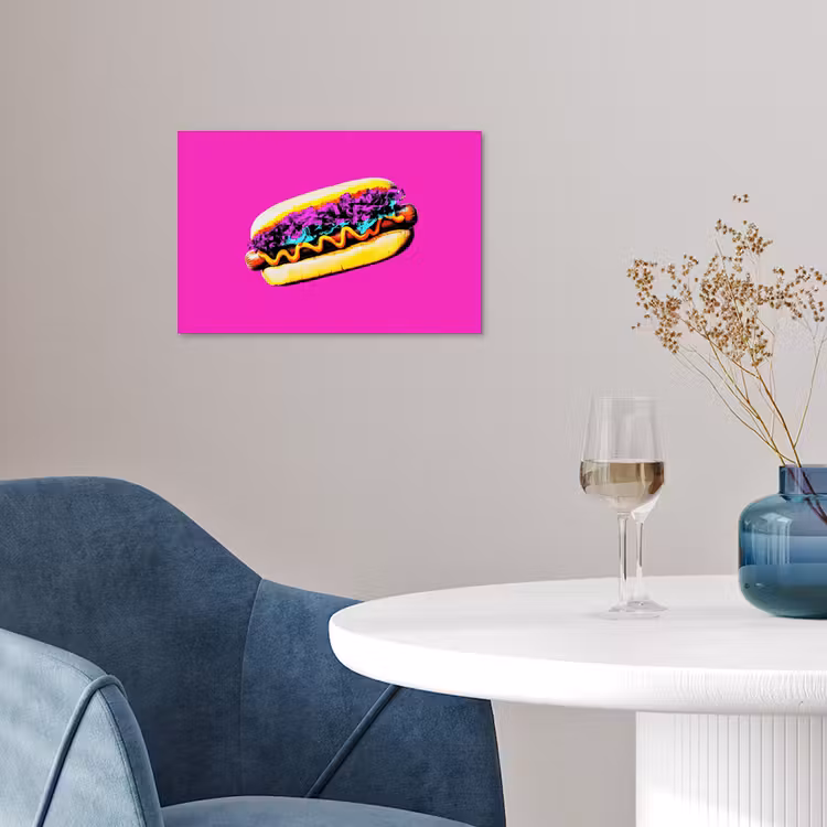 Poster - Hotdog - Roze - Retro — 4
