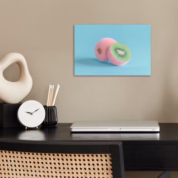 Poster - Kiwi - Blauw - Surrealistisch — 2