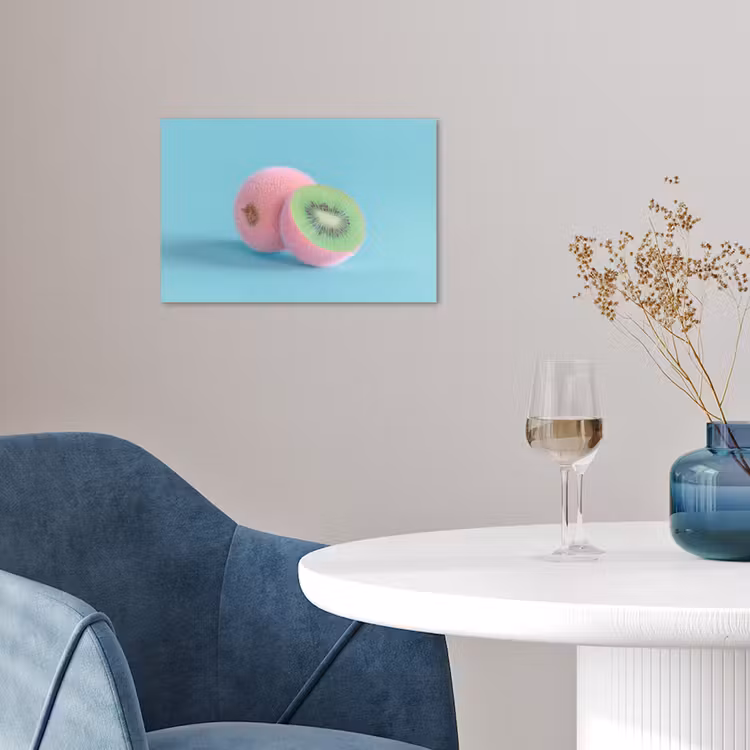 Poster - Kiwi - Blauw - Surrealistisch — 4